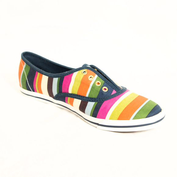New pastel rainbow stripe Coach sneakers - Picture 5 of 7